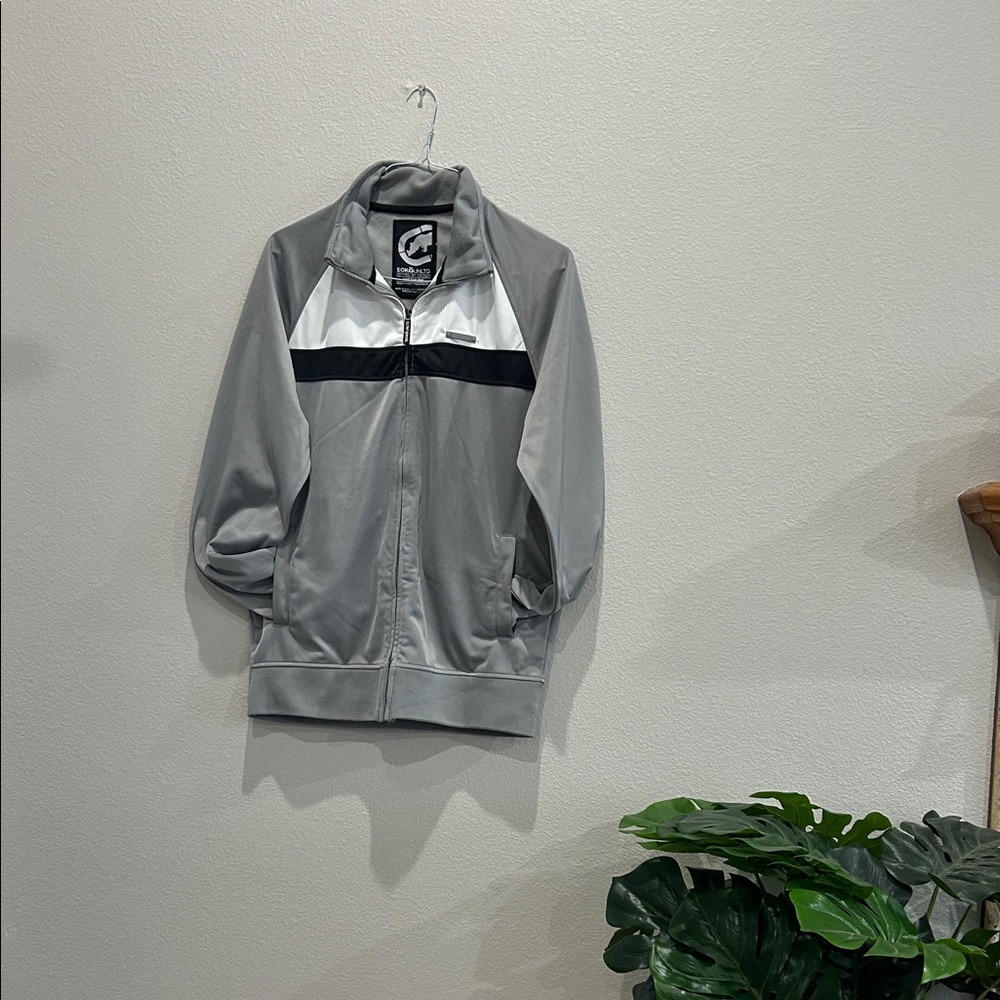 Eckounltd Gray and White Track Jacket